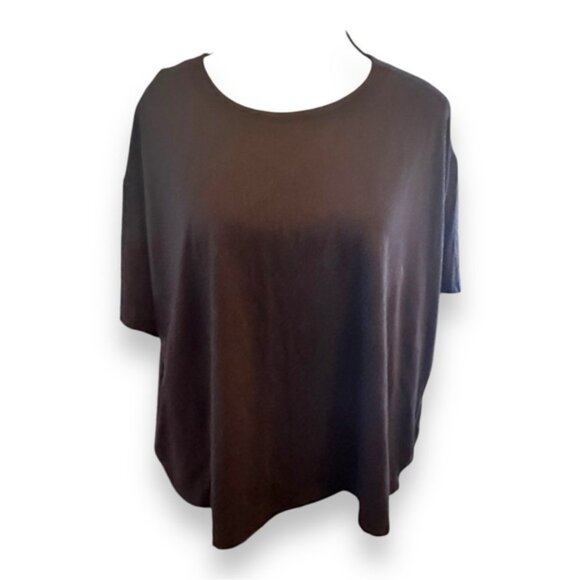 Women’s torrid 1 Black Relaxed Signature Jersey Crew Neck Crop Tee 14 16 1X 1XL - Picture 5 of 13